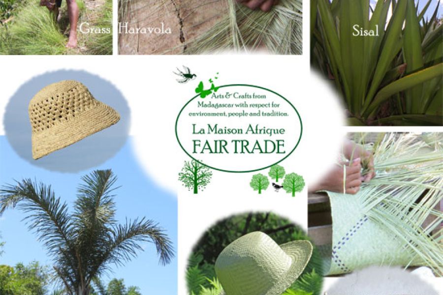 Genuine crafts from a variety of locally grown natural fibres