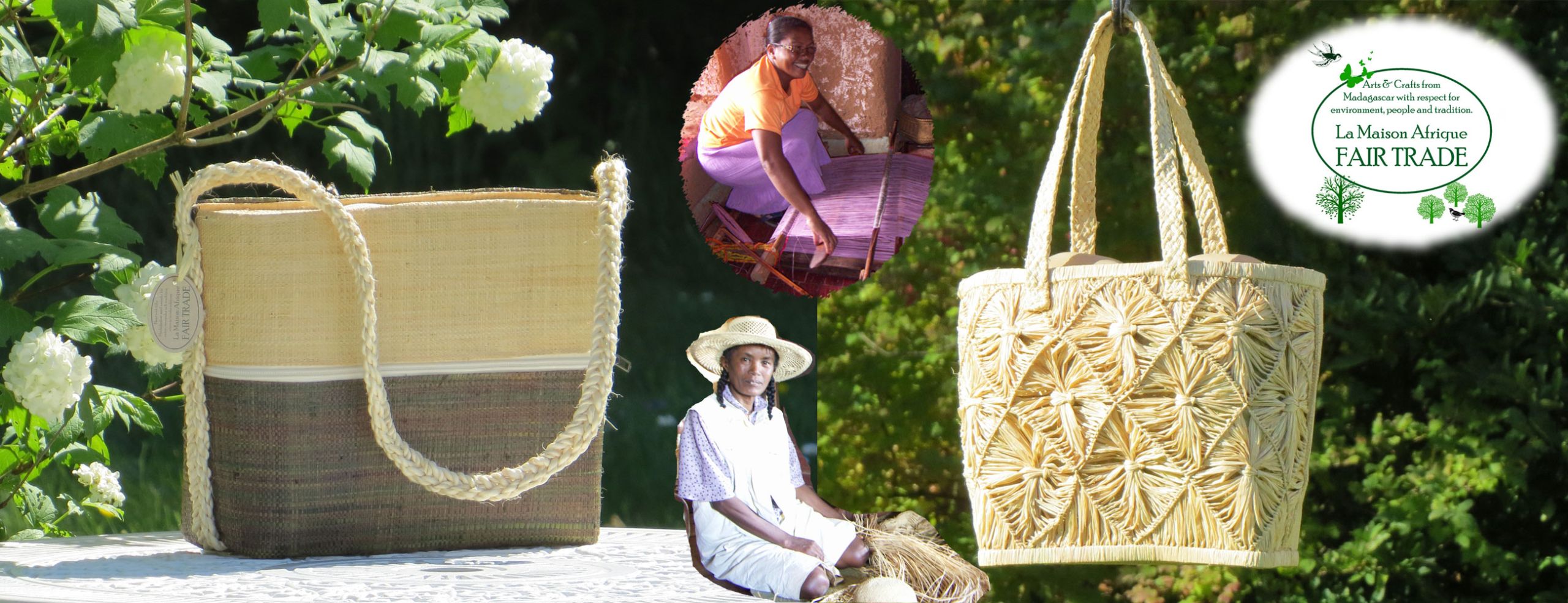 La Maison Afrique FAIR TRADE handbags and basketbags